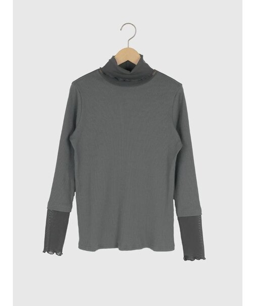 シアードッキングハイネックメロウトップス