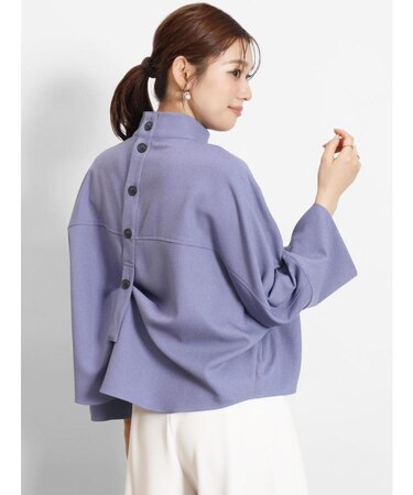 バックボタン2wayドルマンブラウス