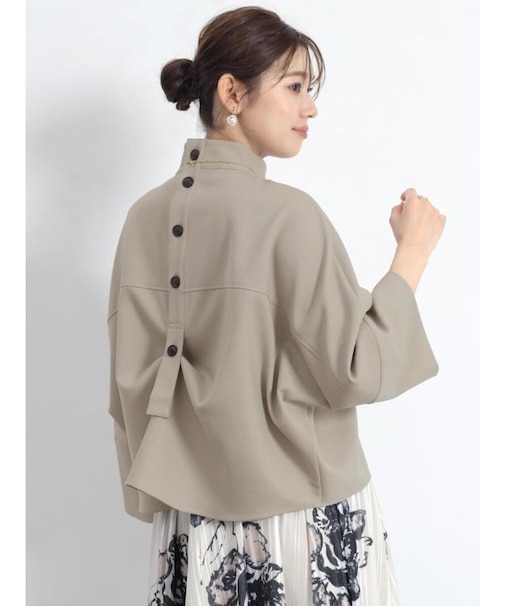バックボタン2wayドルマンブラウス