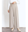 ボタンアクセントワイドパンツ
