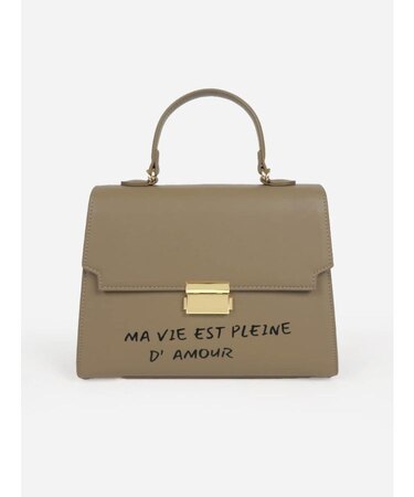 メッセージプリント2wayスクエアバッグ