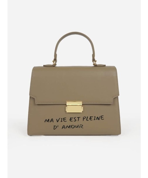 メッセージプリント2wayスクエアバッグ