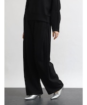 サイドタックストレッチワイドパンツ
