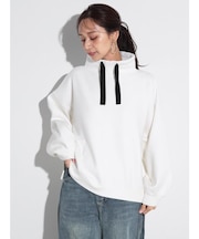 ボトルネックワイドニットプルオーバー