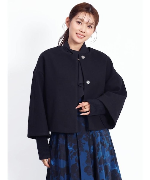 リブスリーブショートコート