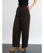 キュプラレーヨンサテンストレートパンツ