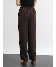 キュプラレーヨンサテンストレートパンツ