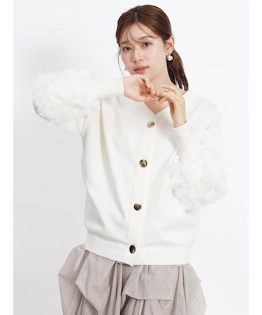 ラビットファースリーブ2wayニット