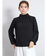 ネックギャザーブラウス