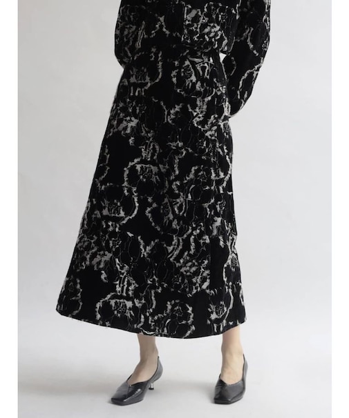 ベロアジャガードスカート