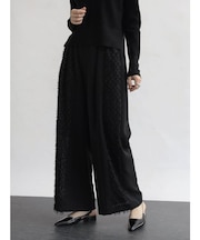 カットジャガードドッキングパンツ