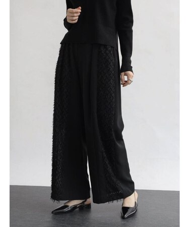 カットジャガードドッキングパンツ