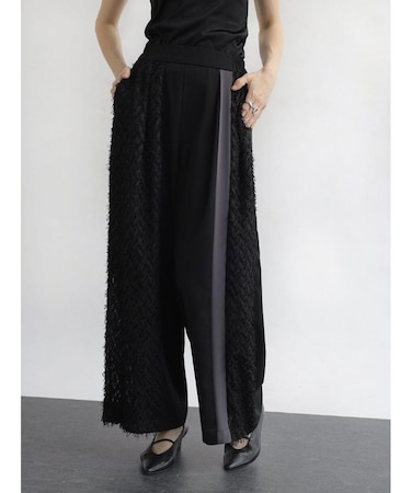 カットジャガードドッキングパンツ