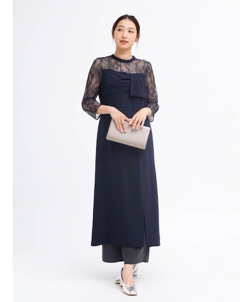 パンツレイヤードスリットドレス｜メドックの通販｜&mall（アンド