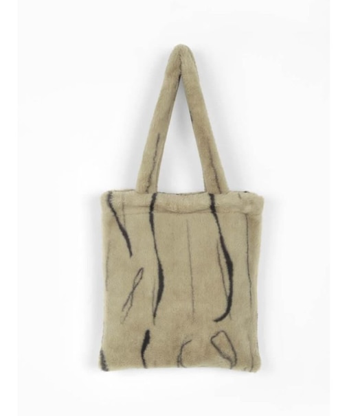 ニュアンスデザインフェイクファートートバッグ