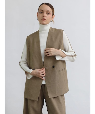 ドライメランジ千鳥ラインジレ