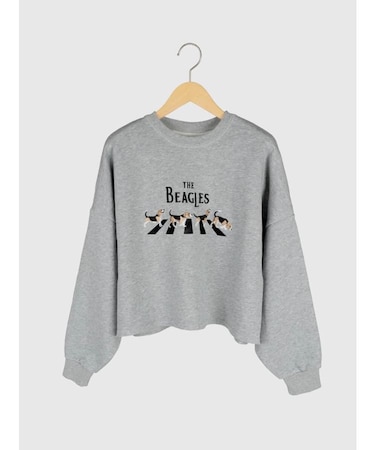"THE BEAGLES" 刺繍スウェット
