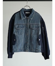 デニムドッキングMA-1ジャケット