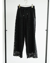 レースドッキングスウェットパンツ