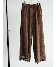 レースドッキングスウェットパンツ