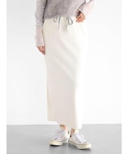 ラメモールリブIラインスカート