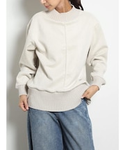 フェイクスエード×リブハイネックPO