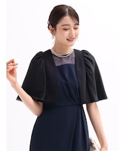 パフスリーブノーカラージャケット