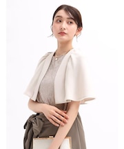 パフスリーブノーカラージャケット