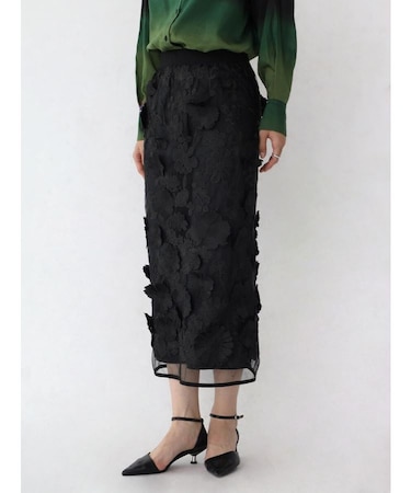 3Dレースナロースカート