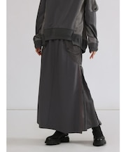 ポンチ切替えサイドジップ2WAYスカート