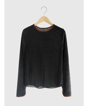 Piping crew neck pullover