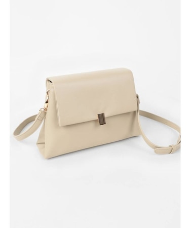 フェイクレザー ショルダーバッグ