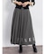 刺繍ロゴプリーツスカート