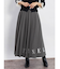 刺繍ロゴプリーツスカート