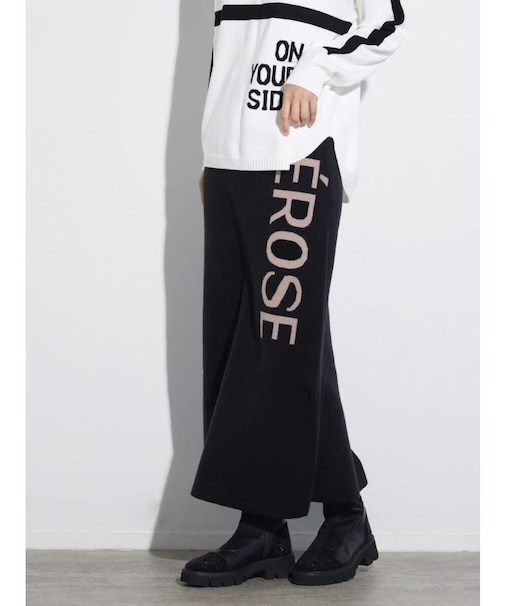 ロゴニットナロースカート