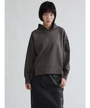 スウェードタッチフーディー