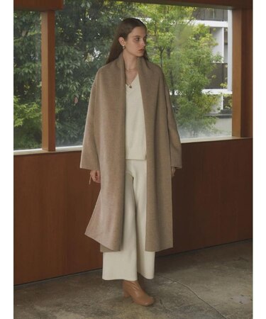 【尾州】Double beaver Long Gown Coat