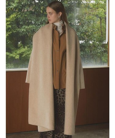 【尾州】Double beaver Long Gown Coat