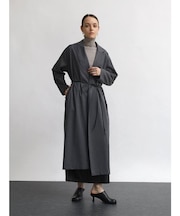 梳毛ギャバジンロングガウン