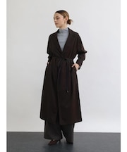 梳毛ギャバジンロングガウン