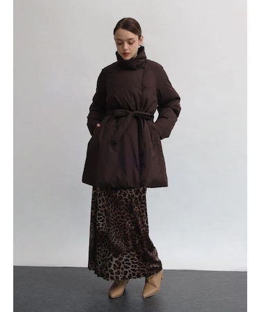 ハイネックミドルAラインコート