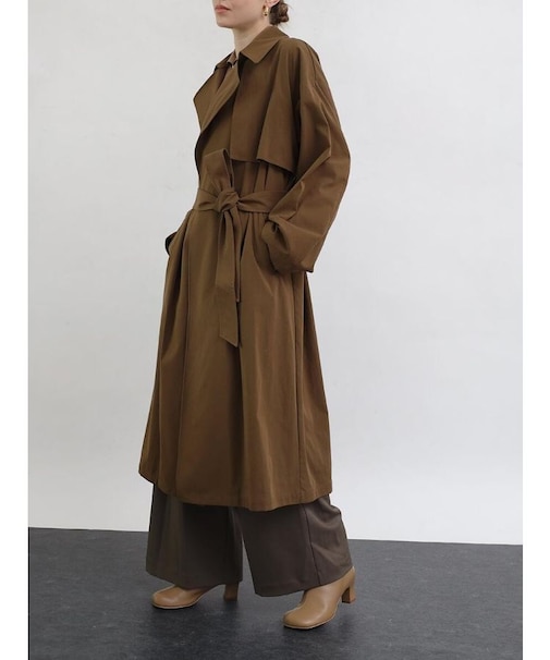 シャンブレーツイルトレンチコート