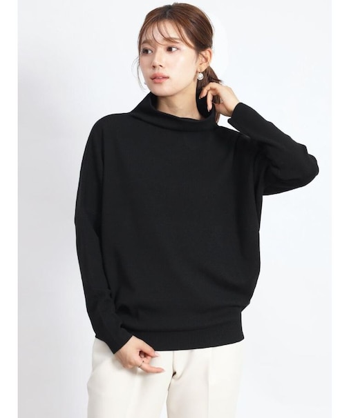 ボトルネックリラクシードルマンニット