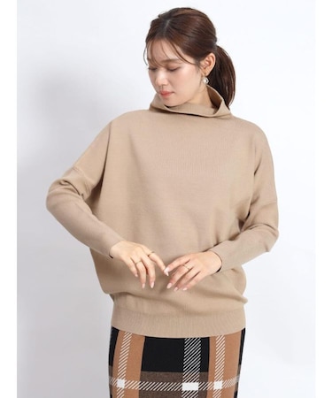 ボトルネックリラクシードルマンニット