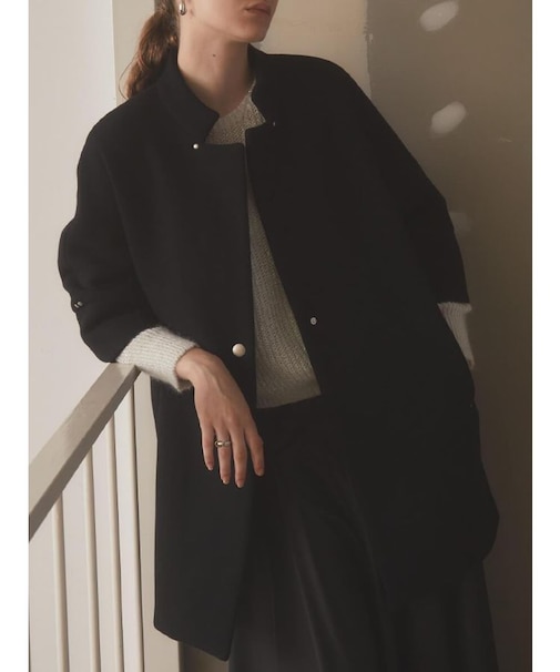 【尾州】Double Melton Cocoon Coat