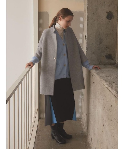 【尾州】Double Melton Cocoon Coat