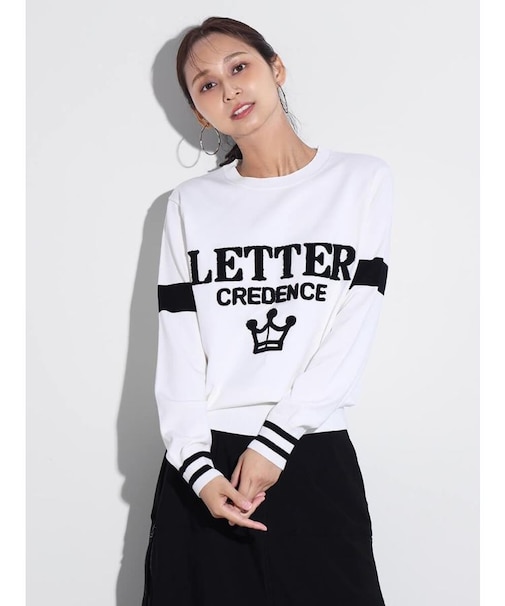 クラウンロゴニットプルオーバー