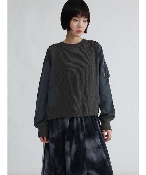 MA-1ドッキングニットプルオーバー