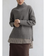 【諏訪】ハイネックウールニットPO