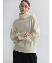 【諏訪】ボトルネックウールニットPO